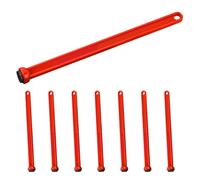 8pcs Magnetic Lid Lifter with Silicone-Wrapped Metal Jaws Red | Ergonomic Spring Loaded Design, Stable Wet-grip Control, Compact Cylinder Shape for Jam Makers