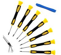 8PCS Magnetic Torx Screwdriver Sets, T3 T4 T5 T6 T7 T8 T10 Security Screw Driver Set Heavy Duty with Pry Tool, Small Precision Repair Kit Compatible with PS5 PS4 PS3 Xbox One MacBook