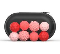 8pcs Magnets Balls Fidget Toys for Adults,Mini Stress Balls for Adults and Kids,Silicone Ball Tactile Fidget Toys,Stress Relief Anti Stress Sphere Magnets for Relax,Anxiety,Fidget,Tension (Pink)