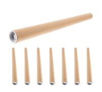 8pcs Mailing Tubes with End Caps 19.69 Inch round Poster Storage Tube | Lightweight Portable Design, Reinforced Non-collapsible Cardboard, Smooth Burr-free Interior, for Architects and Designers
