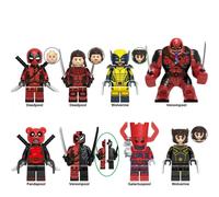 8pcs Marvel Venom Deadpool Assembles Minifigures Toys Fit Lego Blocks