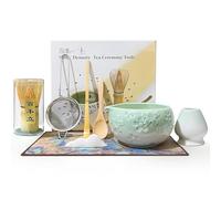 8Pcs Match Set, Gradient Matcha Kit with Whisk and Bowl, Ceramic Match Tea Set for Making Matcha Tea. Latte, Match Gift for Matcha Lovers