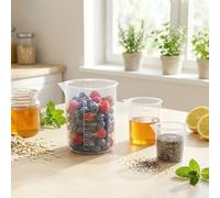 8Pcs Measuring Jugs, Plastic Liquid Lab Graduated Beakers, 300ml 100ml 50ml 30ml Measuring Jug, Transparent Liquid Measure Cups for Household Kitchen Measure Tool