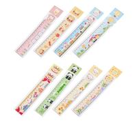 8Pcs Measuring Ruler Bendable Measurement Length 0-15cm for Kids Classroom Activities and Home Study Flexible Set