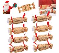 8PCS Merry Christmas Money Box,Christmas Pull Surprise Gift Box for Kids/Adult Presents,DIY Candy Christmas Money Holders with 40 Transparent Bags for Cash,Fun Ways to Give Ca-sh Gifts (C) (C)