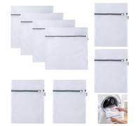 8pcs Mesh Laundry Bags For Washing Delicates Machine For Travel Organiser, Dirty Garment Underwear, Socks, Baby Clothes,Bags For Protects Sensitive Storage, And Everyday Use items