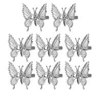 8Pcs Metal Butterfly Hair Clip Hollow Butterfly Hair Pins Lovely Moving Clip Clamps Goody Barrettes For Women