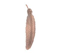 8PCS Metal Feather Bookmark, Retro Vintage Classical Feather Gift for Women,Teacher, Friends,Girls, Readers and Book Lover-Ancient red