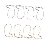 8Pcs Metal Finger Picks for Classical Guitar and Bass Guitar Lightweight and Practical with Golden and Silver Colours for Instrumentalists Using Index Finger
