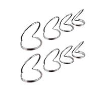 8Pcs Metal Guitar Picks, 2024 Upgraded Silver Guitar Finger Picks, Metal Butterfly Shape Plectrum Thumb Pick, Popular Bass Picks for Acoustic Guitar