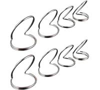 8Pcs Metal Guitar Picks, 2024 Upgraded Silver Guitar Finger Picks, Metal Butterfly Shape Plectrum Thumb Pick, Popular Bass Picks for Acoustic Guitar