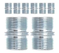 8pcs Metal Storage Rack Connector 1 Inch Threaded Rod Coupler | Steel Construction with Double-ended Threads, Prevents Cross-threading, for Diyers and Workshop Modular Racks