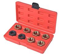8Pcs Metric Thread Restorer Kit Thread Restorer Tap & Die Set Spindle Rethreading Tool for Cleaning and Changing Lines