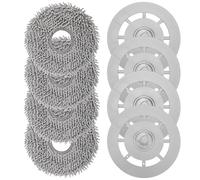 8Pcs Microfiber Mop Cloth & Mop Tray Compatible with Roborock Q Revo Vacuum Cleaner, Washable Mop Pad Replacement Accessories Cloth Holder Mount Spare Parts