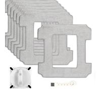 8Pcs Microfibre Cleaning Pads for Ecovacs W1, Replacement Mop Cloths for Winbot W1 Pro, Washable Window Cleaning Robot Spare Mop Pads for W2 Pro, Window Cleaning Robot Accessories with Brush for Home