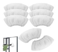 8Pcs Microfibre Cloth Covers, Washable Steam Cleaner Pads for Karcher Steam Cleaner Accessories, White Handheld Nozzle Pads Replacement Cloth for Karcher Easyfix SC1 SC2 SC3 SC4 SC5 Handheld Nozzle