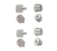 8Pcs Microphone Stand Adapter 5/8 To 1/4 To 3/8 Threaded Screw For Clip Holder Metal Connector Aluminum Mount
