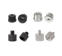 8Pcs Microphone Stand Adapter 5/8 To 1/4 To 3/8 Threaded Screw For Clip Holder Metal Connector Aluminum Mount