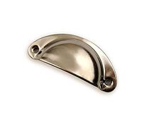 8PCS Mini Bronze Metal Handles 50x20mm Box Pulls Drawer Knobs Shell Cabinet Handle Antique Brass Furniture Handle Antique Bronze