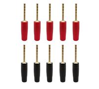 8Pcs Mini Small 2mm Pin Banana Plug Connector Solderless Screw Lock Wire Cable Audio Speaker Terminal Banana Plugs Adapter
