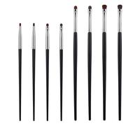 8Pcs Mini Smudge Brush for Eyeliner Eye Makeup Brush Set Eyeshadow Brushes Eyeliner Brushes for Powder Gel Cream Liquid Concealer-Brush Eye liner Blending Highlighting-brush Soft Natural Pony Hair