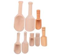 8pcs Mini Wooden Spoon Small Spice Scoop for Sugar Scrubs and Salt