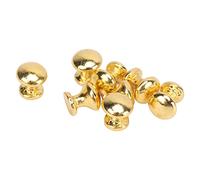 8Pcs Miniature Knob, 1:12 Scale Round Head Knobs, Metal Tiny Furniture Knob, Multipurpose Door Mini Handle Knobs for Jewelry Boxes, Wooden Cases, Cabinets, 0.2x0.2in