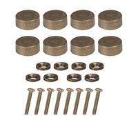 8PCS Mirror Screws Brass Mirror Screws Cap Cover Nails Fasteners Golden for Decorative Mirror, Sign/Advertising Hardware, Nails, Construction (12mm, Bronze)