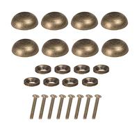 8PCS Mirror Screws Brass Mirror Screws Cap Cover Nails Fasteners Golden for Decorative Mirror, Sign/Advertising Hardware, Nails, Construction (15mm, Bronze)