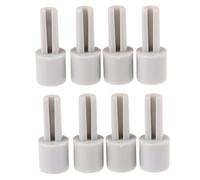 8Pcs Mixer Potentiometer Lengthening Shafts Extension Shafts Easy to Install High Performance Portable Premium Accessories Gray 25MMX10MM D Half Shaft Hole 6MM