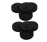 8pcs MM Bearing Pulley Wheel Replacement Part for Gym Machines | Pa6 Build, Black Protective Sheath, Smooth Low-noise Motion, Suited to Rowing Machines and Cable Setups