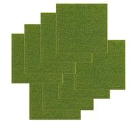 8PCS Model Grass, Fake Grass, Diorama Materials Artificial Static Turf Mat, Green Lawn Sheet For Miniature Railways, Fairy Gardens, Dollhouse Scenery