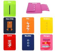 8Pcs Montessori Busy Board for 3 4 5 Year Kids, Basic Life Skills Dress Learning Boards Include Shoe-Tying, Buckle, Zip Practice, Early Learning Fine Motor Skill Toy Birthday Gifts for Boys Girl