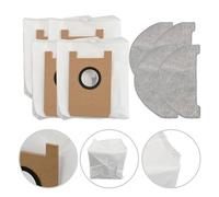 8PCS Mop Cloths Dust Bags Aspiradora Replacement, Compatible for Ultenic, T10 Lite Robot Vacuum Cleaner Home Appliance Parts