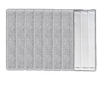 8PCS Mop Pads, Mop Heads Replacement Cleaning, Reusable Wet and Dry Mop Pad Fit for All Spray Mops Reveal Mops Fit, for Hardwood, Marble, Tiles, Laminate,for Home Office Kitchen(Grey)