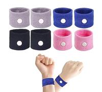8Pcs Motion Travel Sickness Bands,Motion Sickness Bands,Travel Sickness Relief Wristbands Anti-Nausea Acupressure Wristband Dizziness Pregnant for Car Travel Sea Morning Sickness.