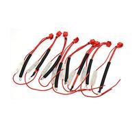 8Pcs Motorcycle Clear White Red Plastic Shell Screw Type Wired Inline Fuse Holder