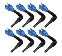 8pcs Motorcycle Oil Funnel Foldable Flexible Plastic Fueling Funnel