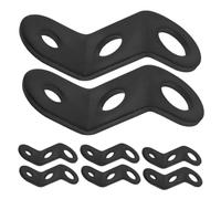 8pcs Motorcycle Reservoir Bracket 7mm 11mm Metal Black Anti-vibration | Brake Oil Tank Support, Simple Installation for DIY Modifiers, Built for Harsh Weather and Urban Riding