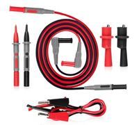 8PCS Multi Test Leads Kit, Electrical Multimeter Test Lead with Alligator Clips, Test Probe for Electrical Testing and Measurement