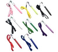 8PCS Multicoloured Pens All In One with Lanyard, 4 Colour Pens All In One, Red Blue Green Black Four Colour Pen, Retractable Ballpoint 4 In 1 Pen Smooth Writing for School Office Creative Writing Note