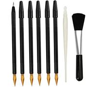 8pcs Multifunctional Scraper Two-Way Scratch Pens Brush and Scraper for Art Tools and Draw Projects Handy and professional