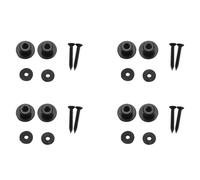 8Pcs Mushroom Guitar Strap Buttons Strap for Electric Acoustic Guitar Bass Parts,Black