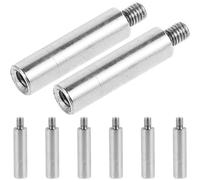 8pcs Music Box Kit Silver Metal Spindle Extension Replacement for Home