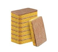 8Pcs Natural Cellulose Sponges | Homiladi Washing Up Scrubber Sponge Non Scratch | Reusable Dish Cleaning Sponge with Scouring Heavy Duty Pad | Seep Sponges for Scrub Dishes & Kitchen Pans