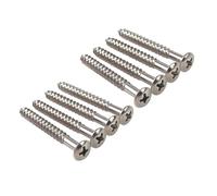 8Pcs Neck Plate Mounting Screws Replacement Electric Guitar Neck Plate Screws Guitar Parts Accessory Easy To Use