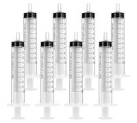 8pcs No Needle Syringe,10ml Plastic Syringes,Individually Packaged Liquid Measuring Syringe Tools, Feeding Syringe for Pets Labs Animal Dispensing Watering