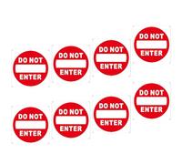 8Pcs Not Entry Adhesive Labels Weather Resistant Do Not Enter Sticker for Factories Building and Limited Area Outdoor Security Signs