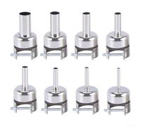 8Pcs Nozzle Set for Hot Air Rework 850 850A 852 852D 852D+ with Precision Fit Aluminum Alloy Build for Stable Heat Delivery