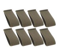 8pcs Nylon Backpack Belt Keepers for Wide Webbing, Green Elastic Loops | Portable Strap Organizers for Outdoor Use, Easy to Manage Overlong Webbing, Simple Stylish Design
